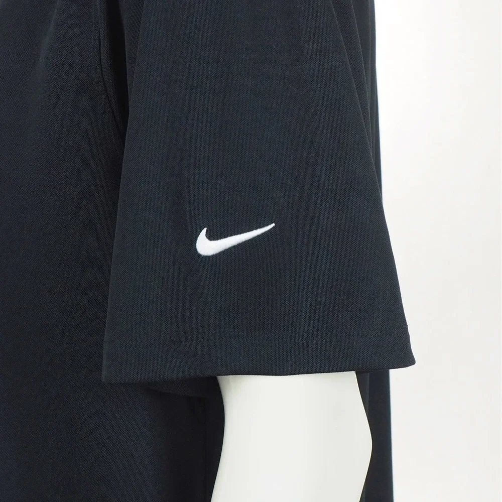 New Nike Golf Micro Pique 2.0 Polo Shirt Mens XL Black Dri-Fit Cisco Performance